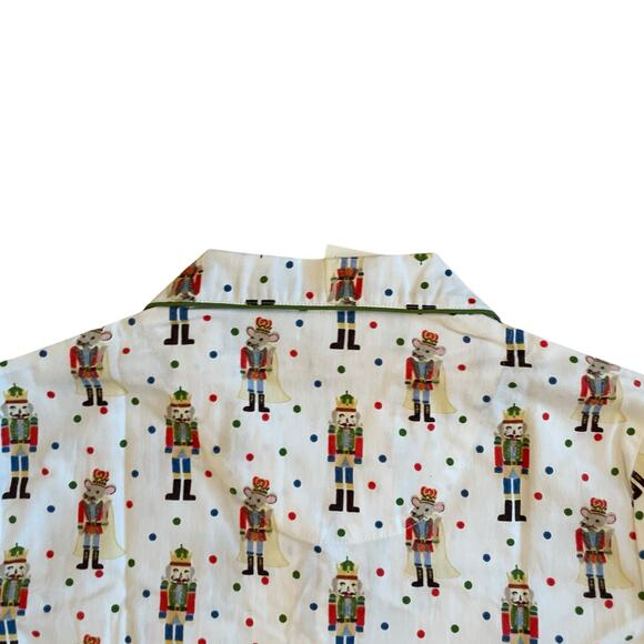Mahogany Christmas NUTCRACKER Pajama Set 100% Cotton Flannel Women's L New - Picture 8 of 16